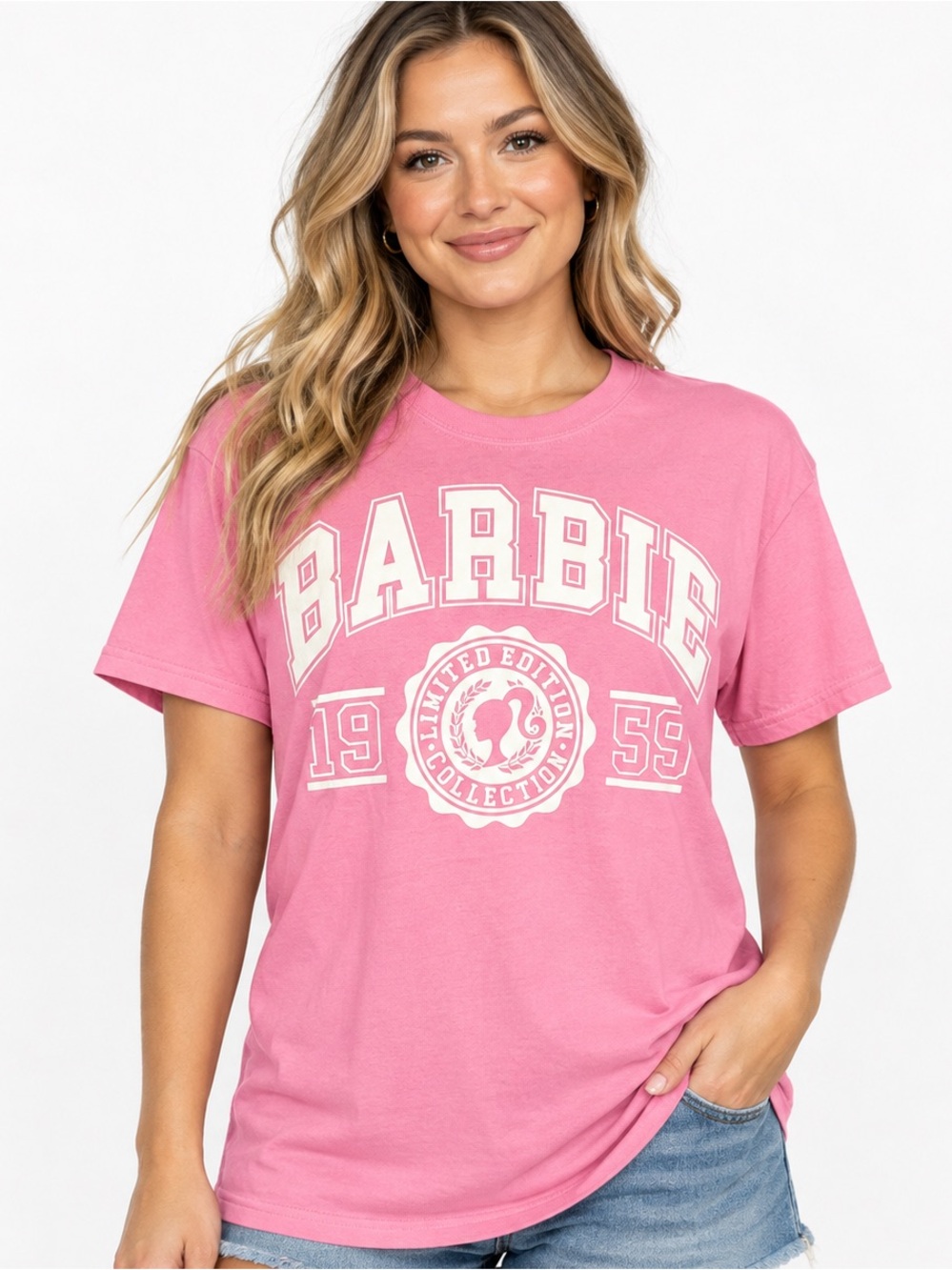 Barbie Limited Edition Collection 1959 Pink Graphic T-Shirt Size S